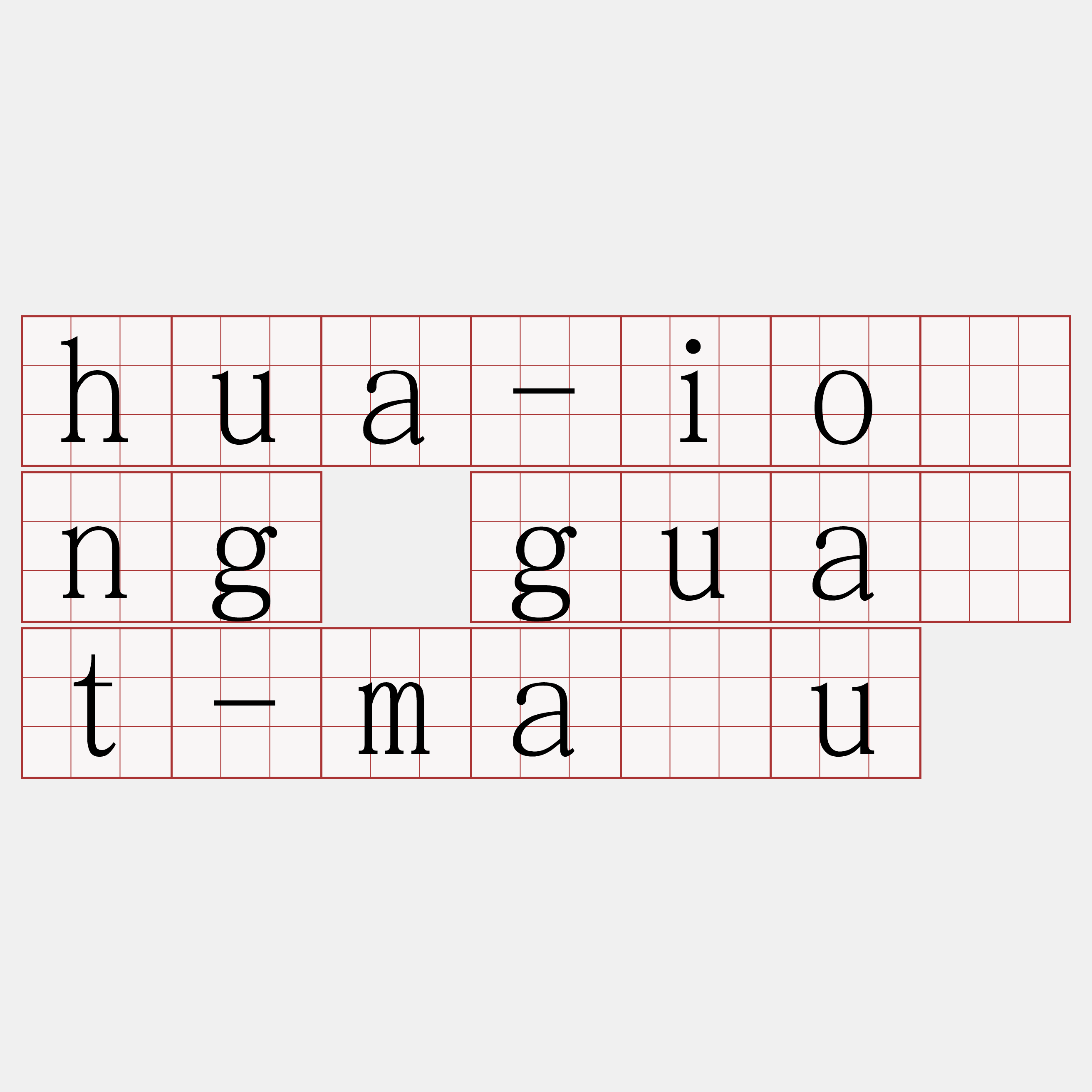 hua-iông gua̍t-māu